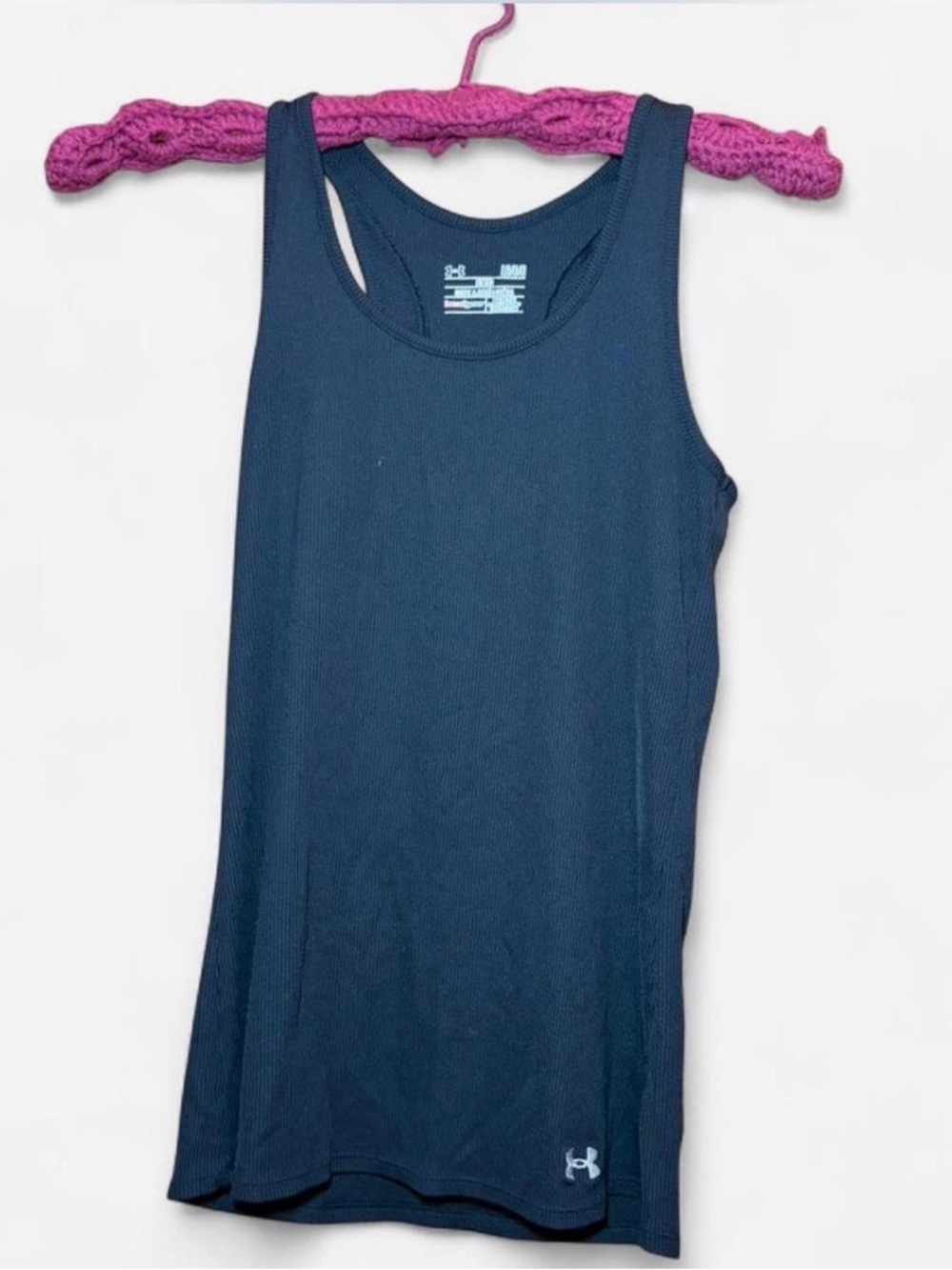 Under Armour Black Ribbed Athletic Tank